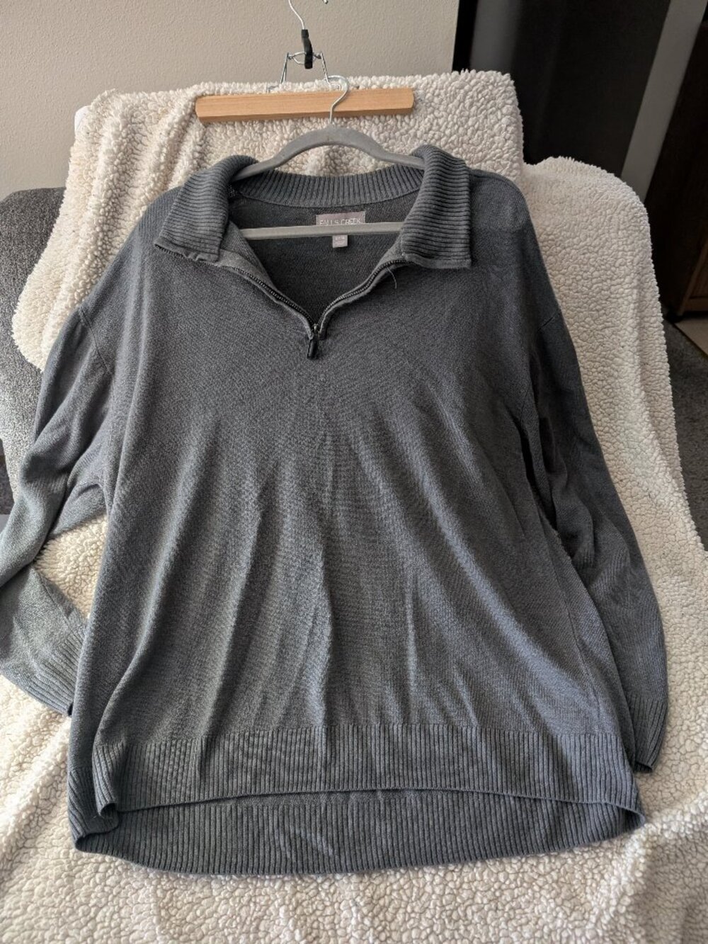 Falls Creek  xxxl 1/4 zip sweater r2112r-34